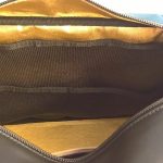 Bag in silk and oil green leather capacity
