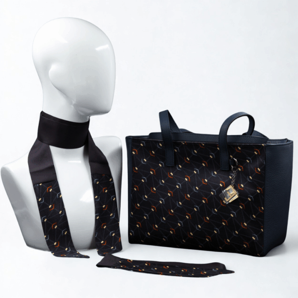 Borsa con stampa geometrica - Silky kit 30