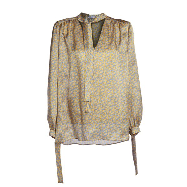 Camicia in seta oro - Silky Shirt Natura Jasmine