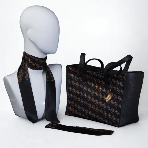 Borsa da giorno nera in seta - Silky kit 30