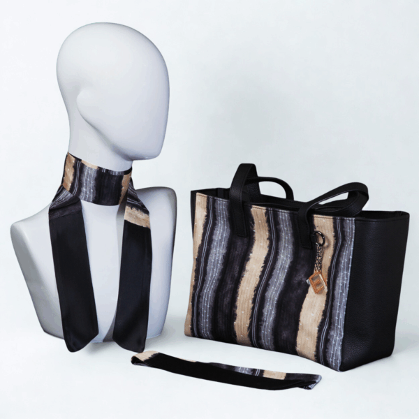 Borsa a strisce verticali in seta - Silky kit 30