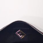 Borsa in seta e pelle con catenella nera