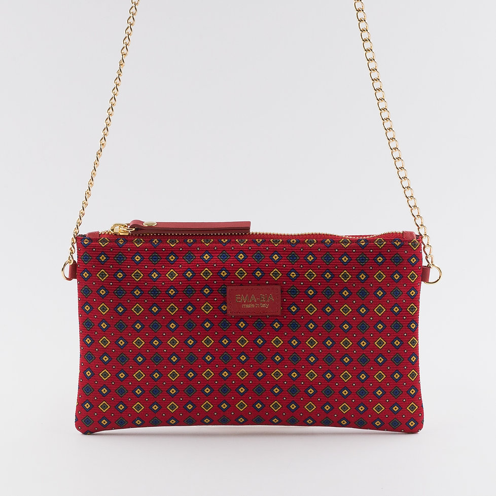 Borsetta in seta rossa