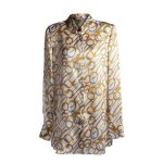 camicia in seta aurora oro