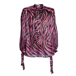 camicia in seta jasmine fucsia
