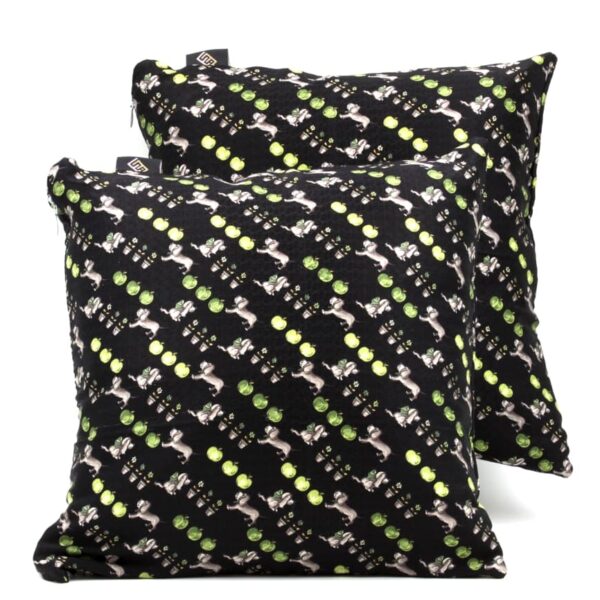 Cuscini quadrati arredo con cagnolini stampati