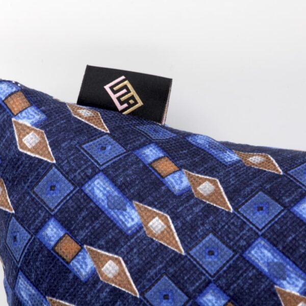 decorative rectangular silk cachmere blue