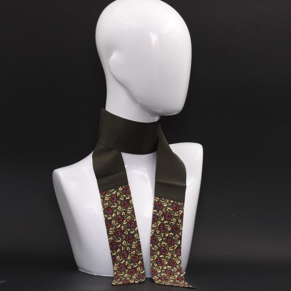 Foulard grigio in pura seta