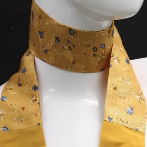 Foulard in pure silk yellow gold