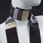 foulard-in-silk-black-with-print-stripes-patterned