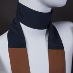 foulard marrone blu