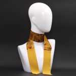 Foulard senape in pura seta