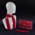 Kit Clutch rossa foulard e borsetta