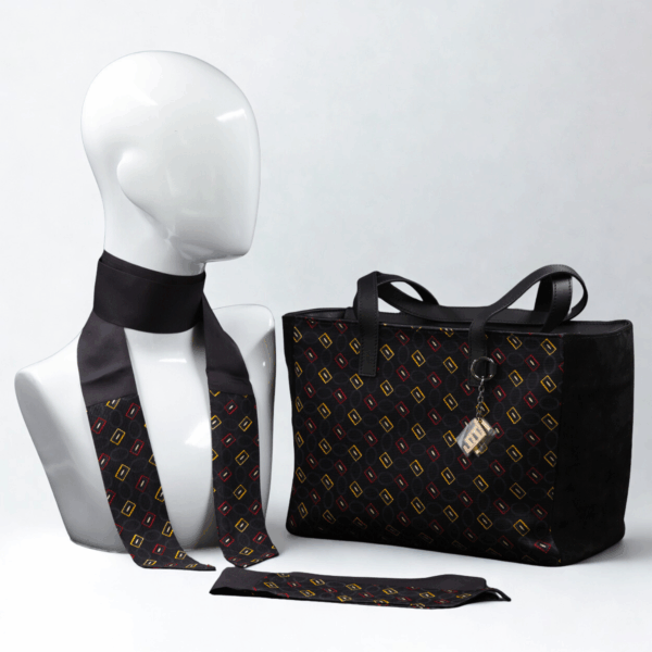 Borsa da giorno in camoscio nera - Silky kit 30