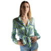 Grünes Seidenhemd - Silky Shirt Natura Aurora