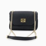 Borsa con catenella elegante nera